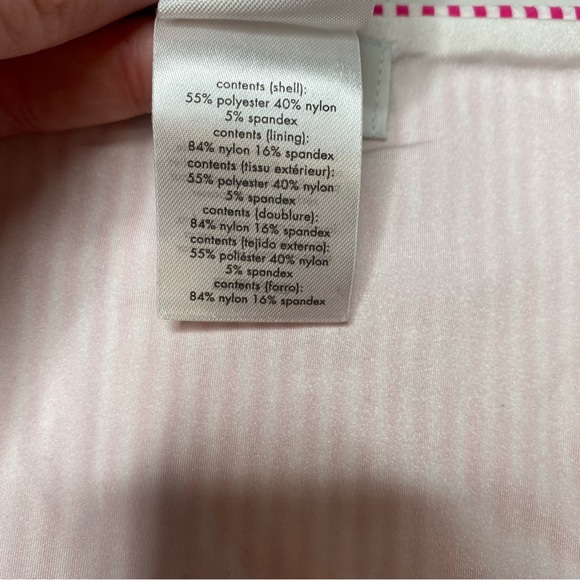 New! Onia Pink and White Stripe Swim Bikini Bottom M - Picture 5 of 10